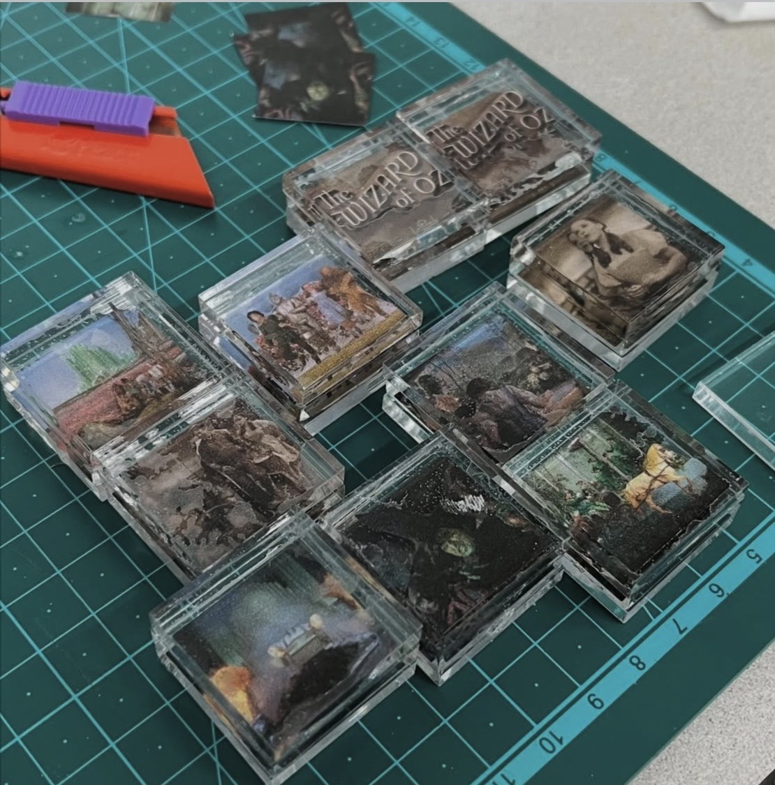 Layered acrylic frames